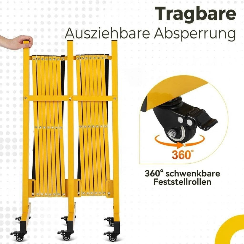 Barrière extensible Garvee avec structure métallique robuste