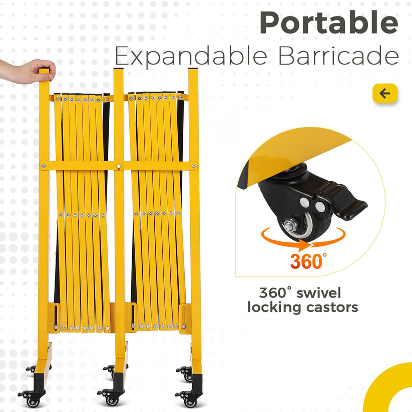 Barrière extensible avec structure métallique robuste
