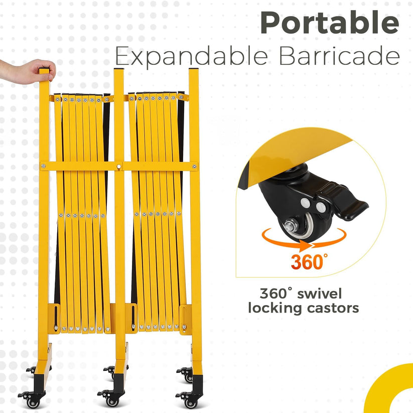 Barrière métallique Garvee pliable pour usage extérieur